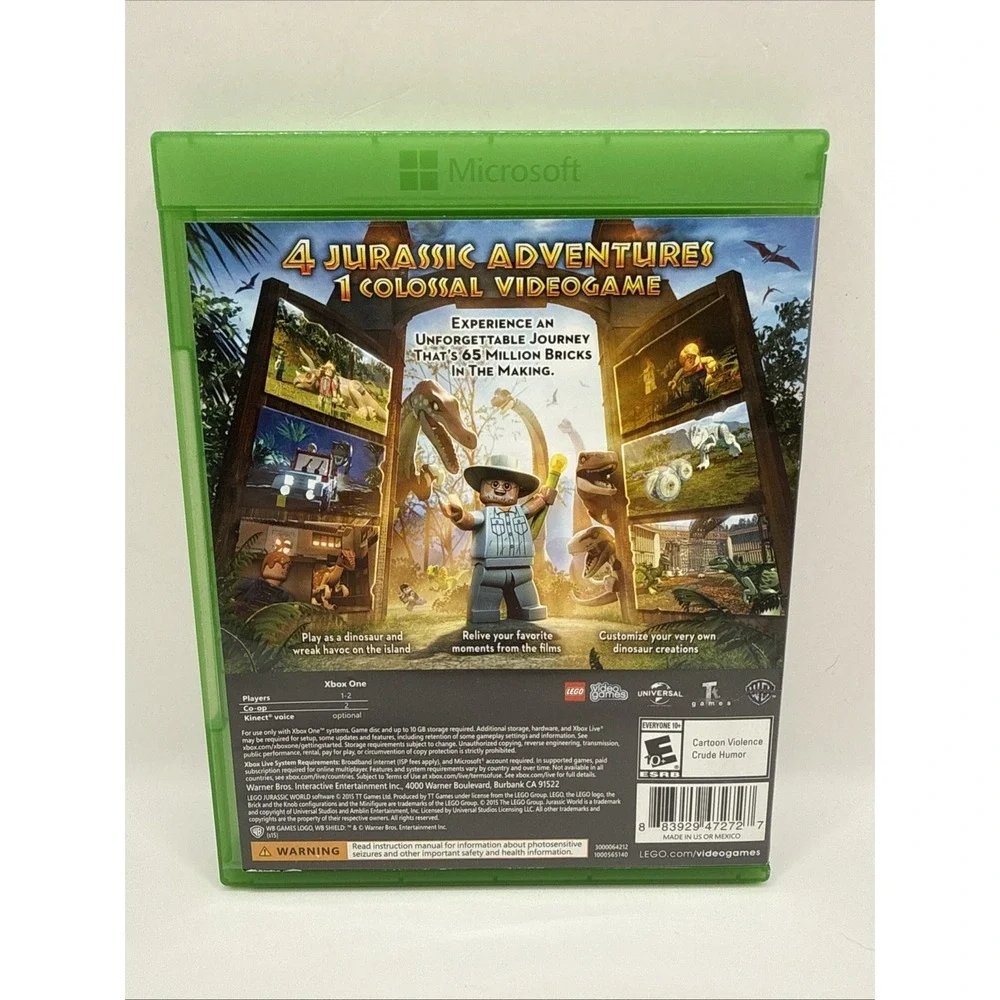 LEGO Jurassic World | CIB Complete | Xbox One | Fast shipping!